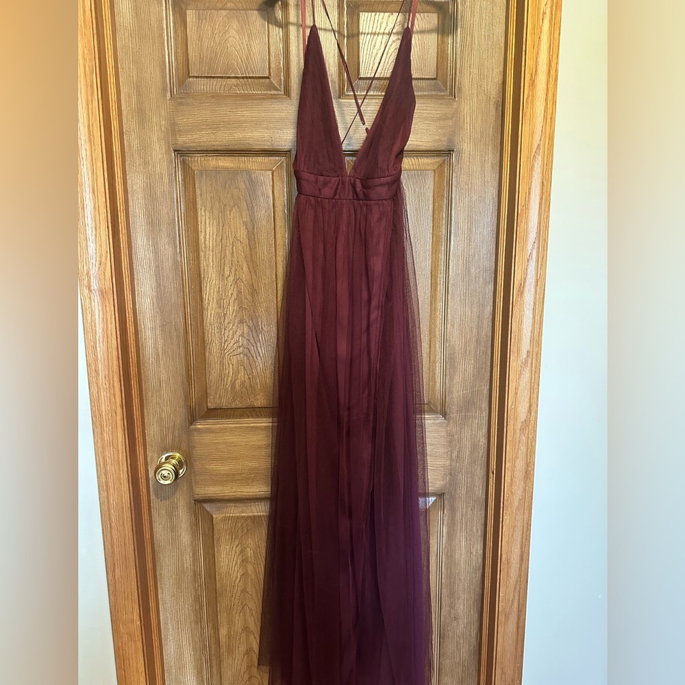 Windsor Deep Red Burgundy Dress